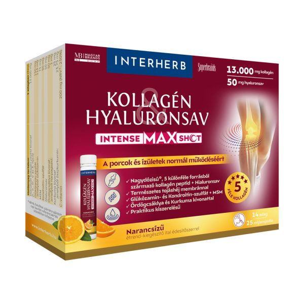 Interherb Kollagén&Hyaluronsav SHOT IntenseMax 14 db ampulla