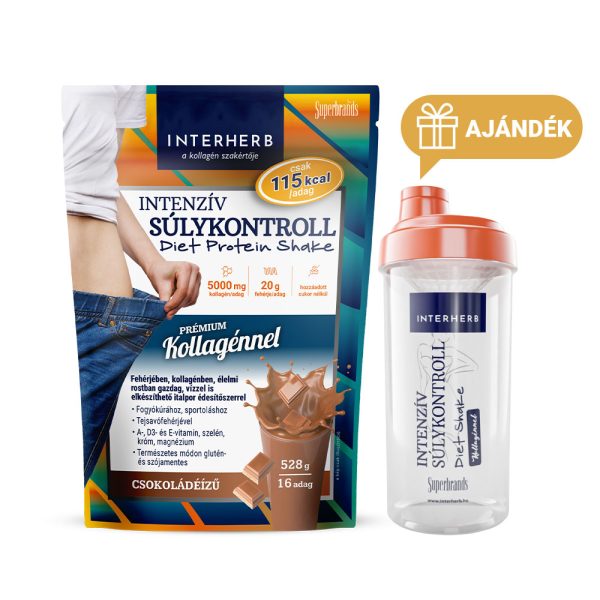 Interherb Intenzív SÚLYKONTROLL PRÓBA CSOMAG Csokoládéízű+ shaker