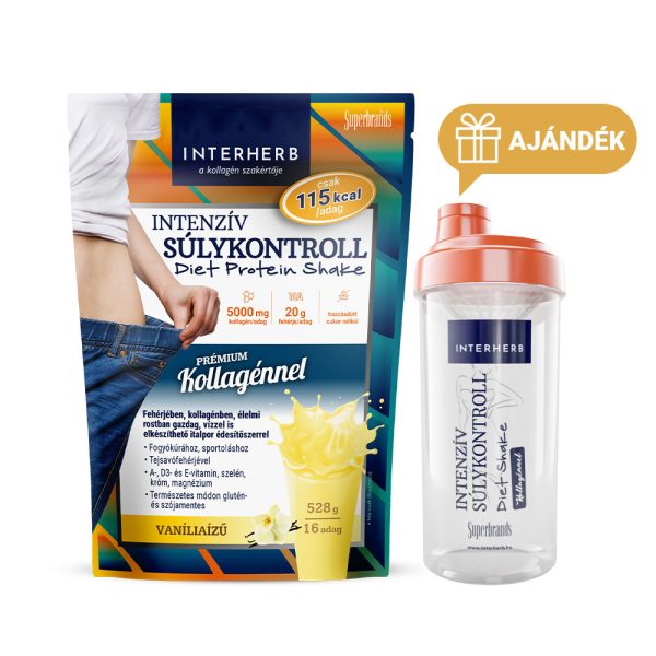 Interherb Intenzív SÚLYKONTROLL PRÓBA CSOMAG Vaníliaízű+ shaker