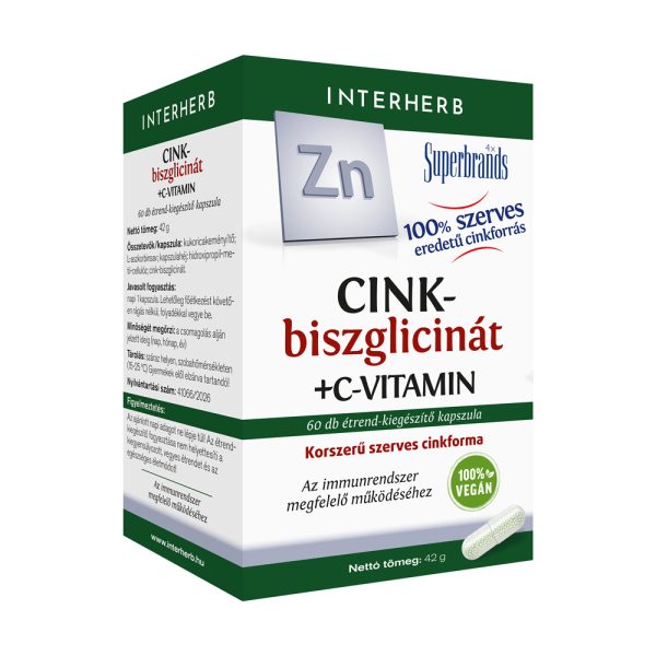 Interherb Cink-biszglicinát+C-vitamin kapszula 60 db