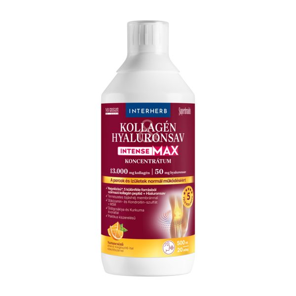 Interherb Kollagén&Hyaluronsav shot INTENSE MAX ITALKONCENTRÁTUM 500 ml